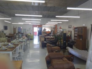 Furniture reuse store.