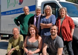Group photo of staff at Community RePaint scheme.