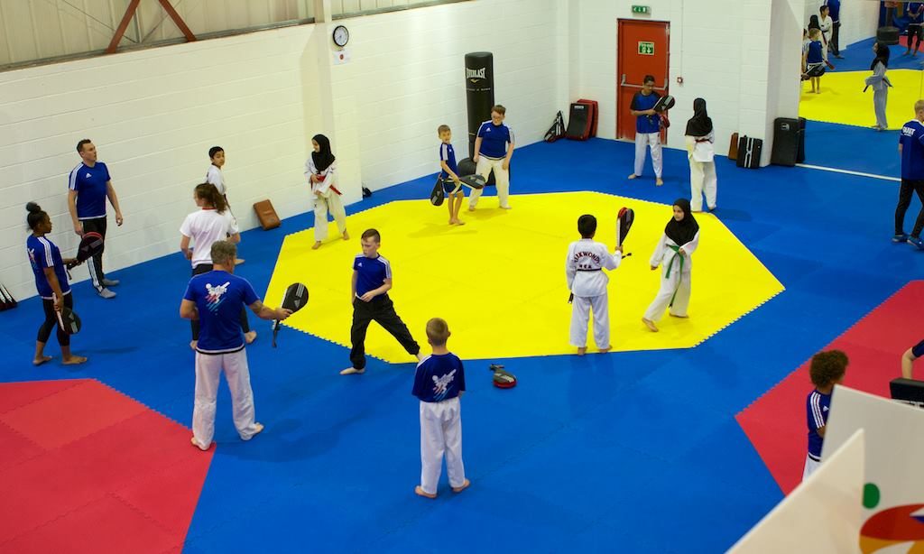 Redecorated sports hall